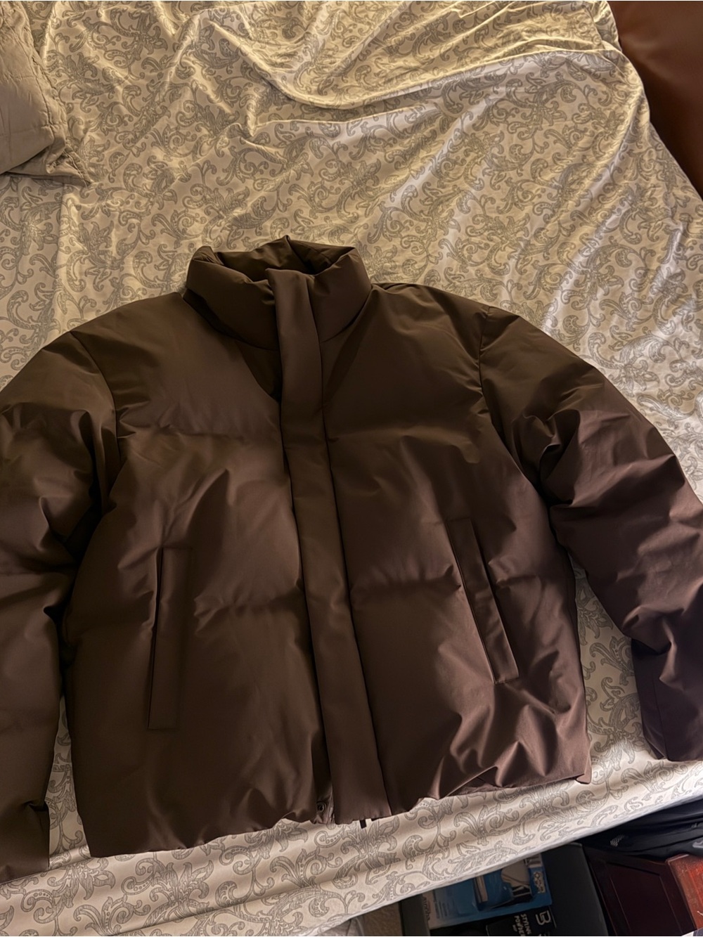 Uniqlo Men's Seamless Down Puffer Brown